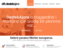 Tablet Screenshot of destekajans.com